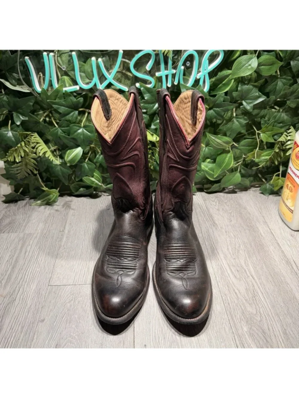 Tecovas The Cartwright Leather Dark Brown Boots 8.5 D Western Boots